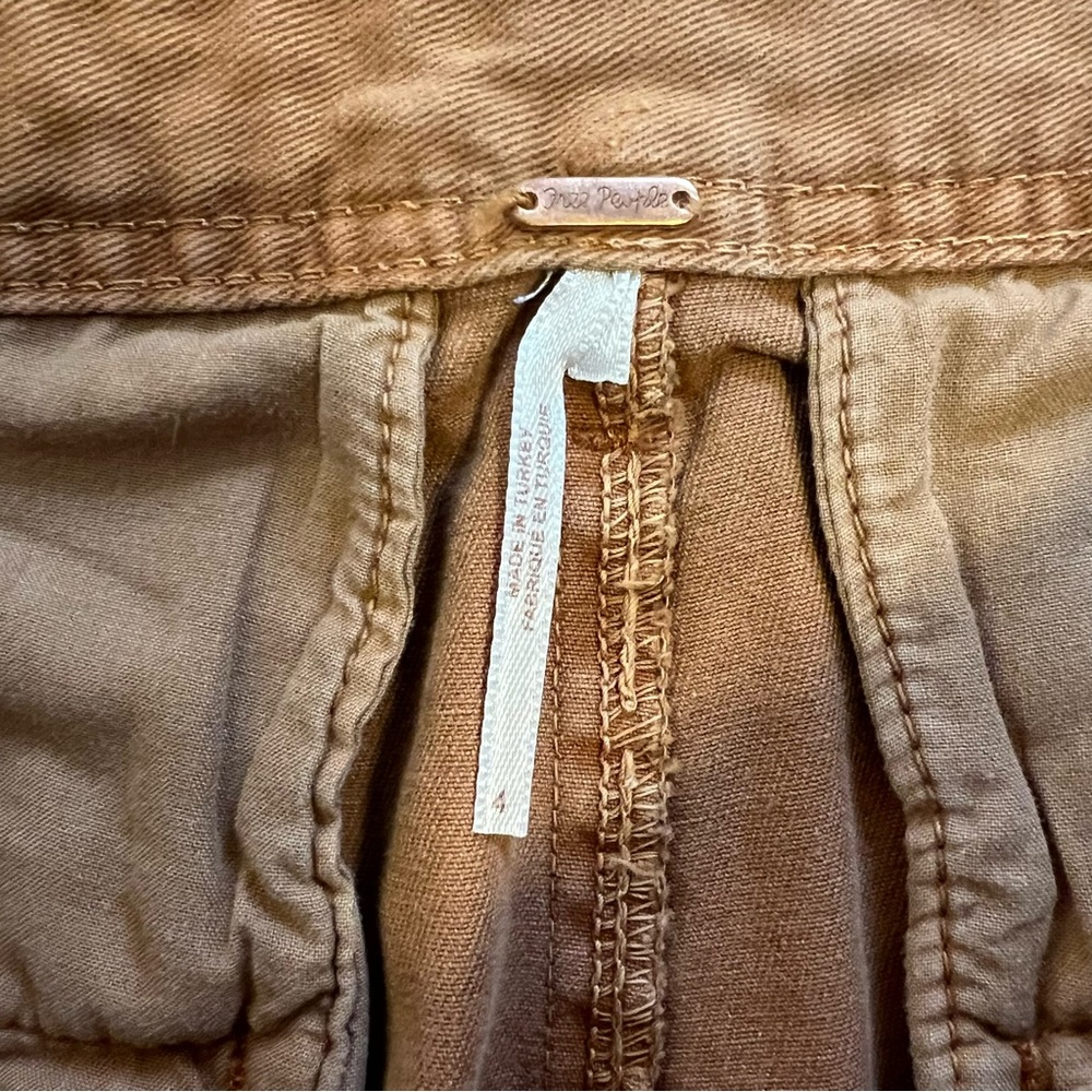 Free People Tan Brown Women's Trousers - Picture 2 of 5